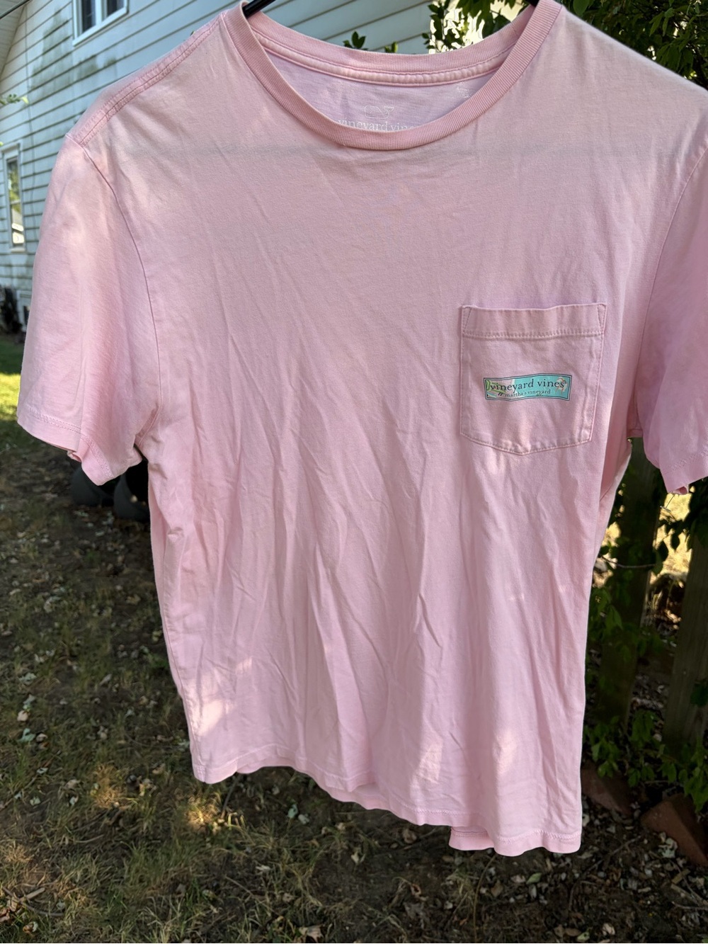Vineyard Vines Pink Short Sleeve Pocket Tee